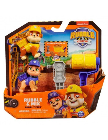 PATRULA CATELUSILOR ECHIPA RUBBLE SET 2 FIGURINE RUBBLE SI MIX