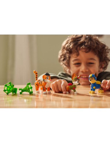 PATRULA CATELUSILOR JUNGLE PUPS SET 3 FIGURINE CHASE TRACKER SI TIGRUL