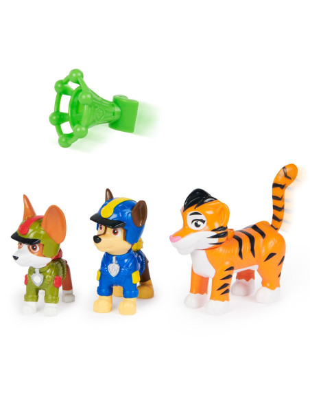 PATRULA CATELUSILOR JUNGLE PUPS SET 3 FIGURINE CHASE TRACKER SI TIGRUL