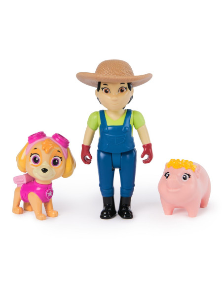 PATRULA CATELUSILOR SET FIGURINE EROI DE SALVARE SKYE SI FARMER YUMI