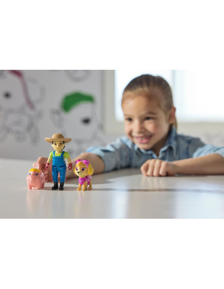 PATRULA CATELUSILOR SET FIGURINE EROI DE SALVARE SKYE SI FARMER YUMI