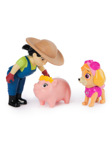 PATRULA CATELUSILOR SET FIGURINE EROI DE SALVARE SKYE SI FARMER YUMI